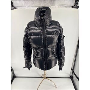 SAM Marni Puffer Down Short Jacket Women's Black Jacket Size Small